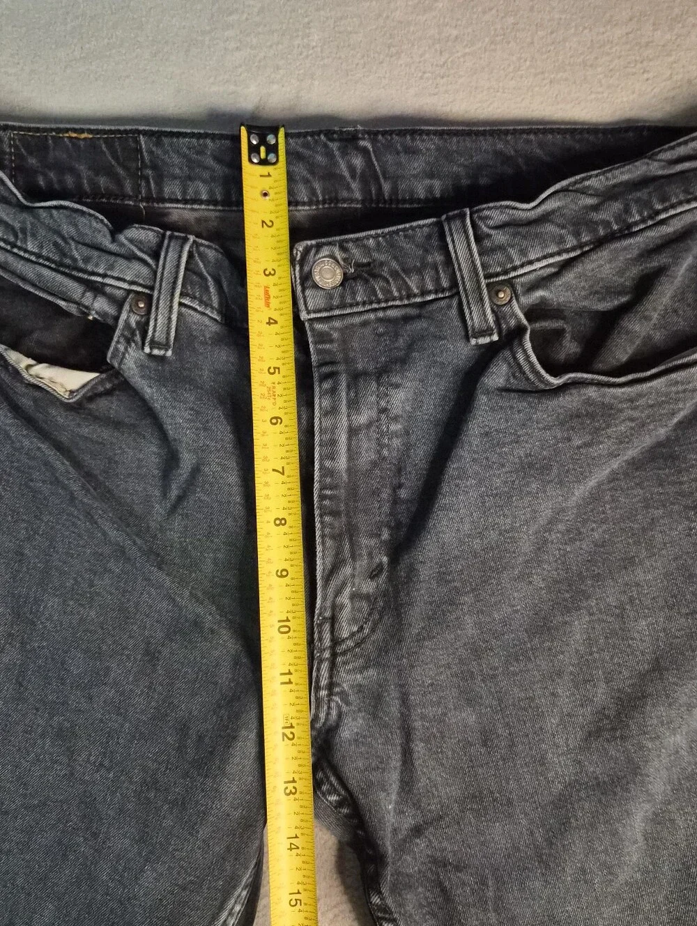 Levi's 511 dark grey denim straight leg jeans mens Size 36x30